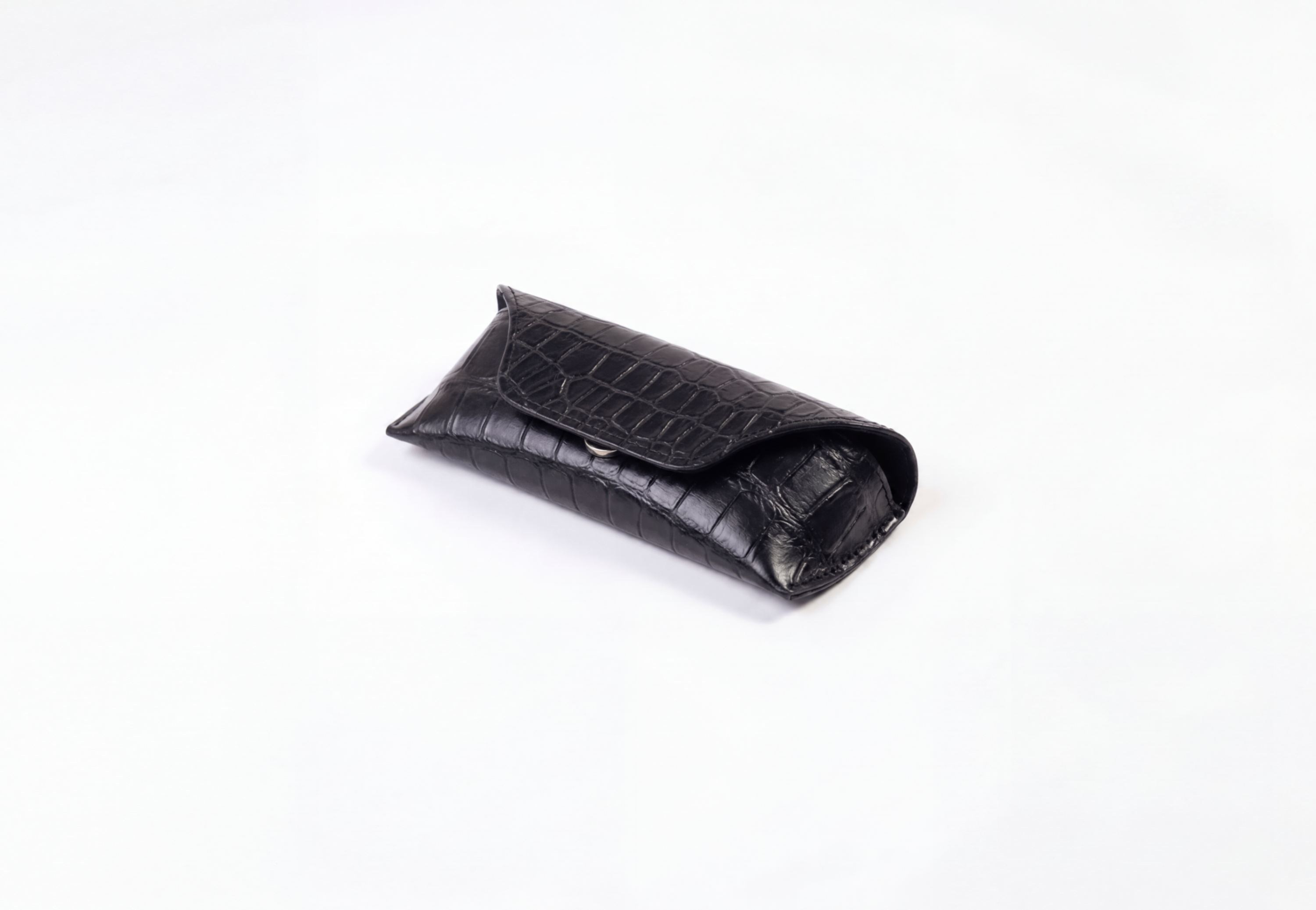 funda lentes patron grande piel negro